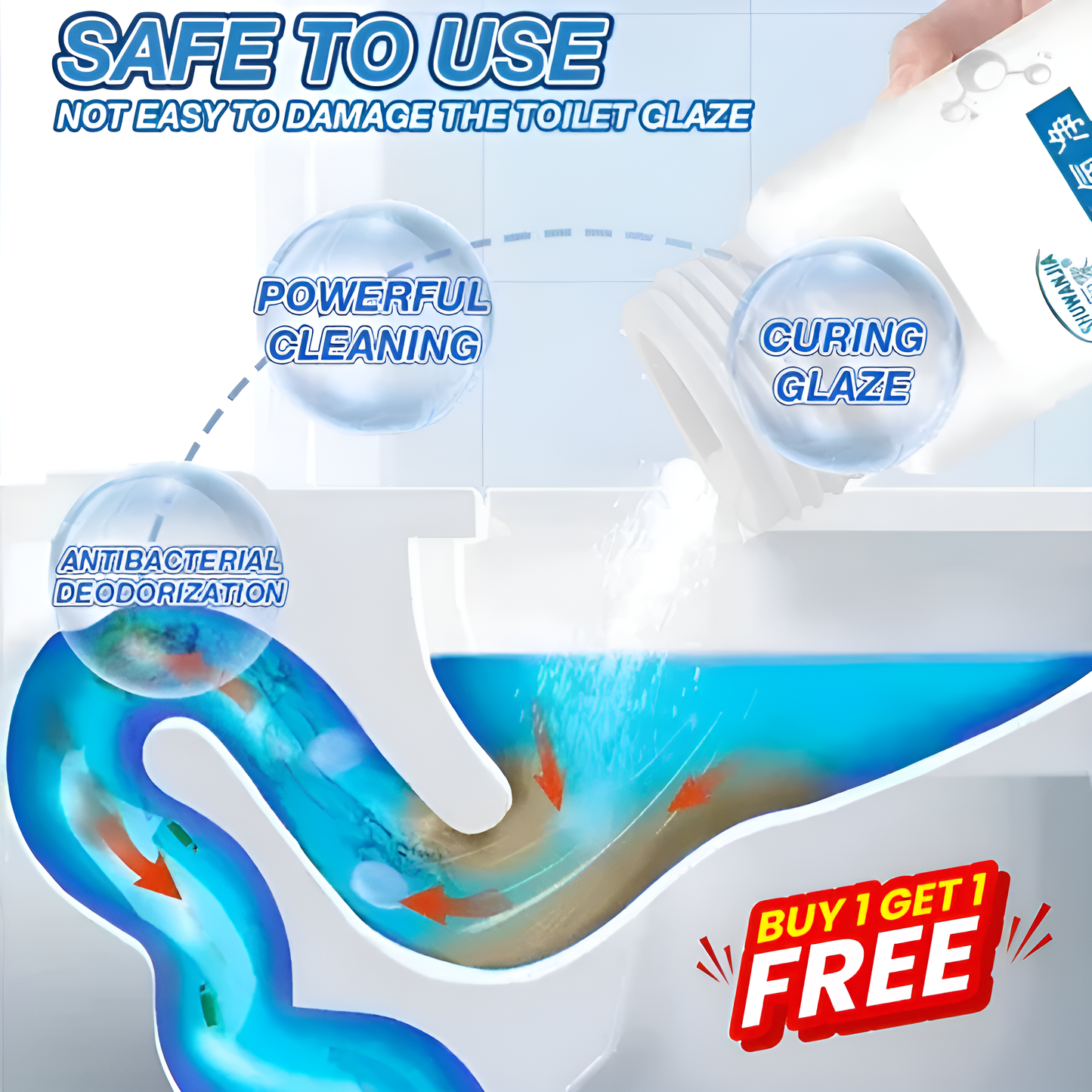 OxyPure Toilet Cleaning Agent 100 gm (Buy One Get One Free)